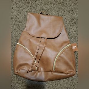 BNWT Faux leather backpack